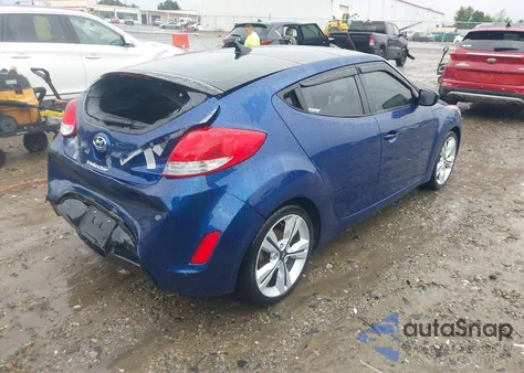 2017 Hyundai Veloster Value Edition from USA, damaged, VIN KMHTC6AD9HU324816